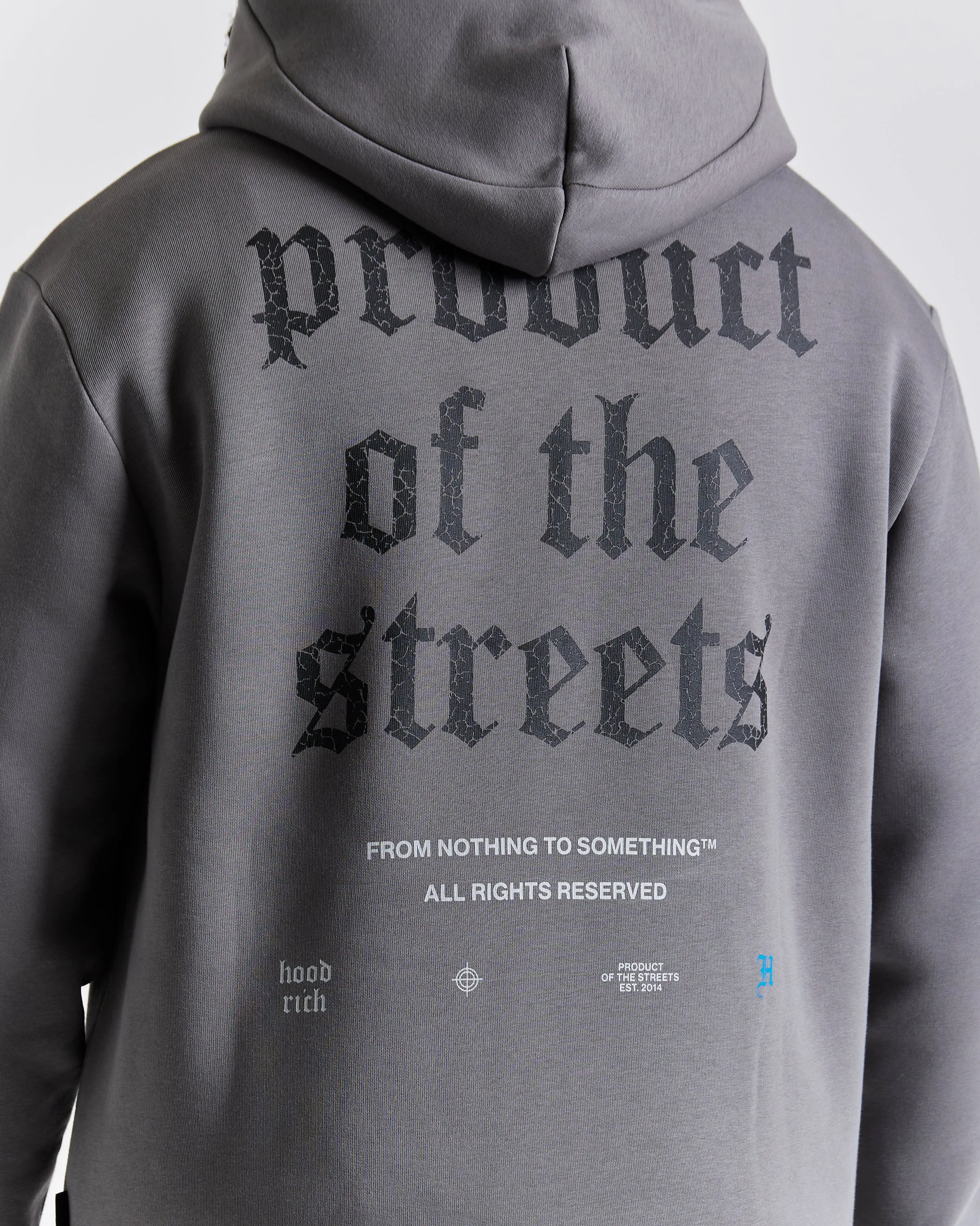 Shadow Hoodie - Grey/Black/Blue sold by Hoodrich product image thumbnail 4
