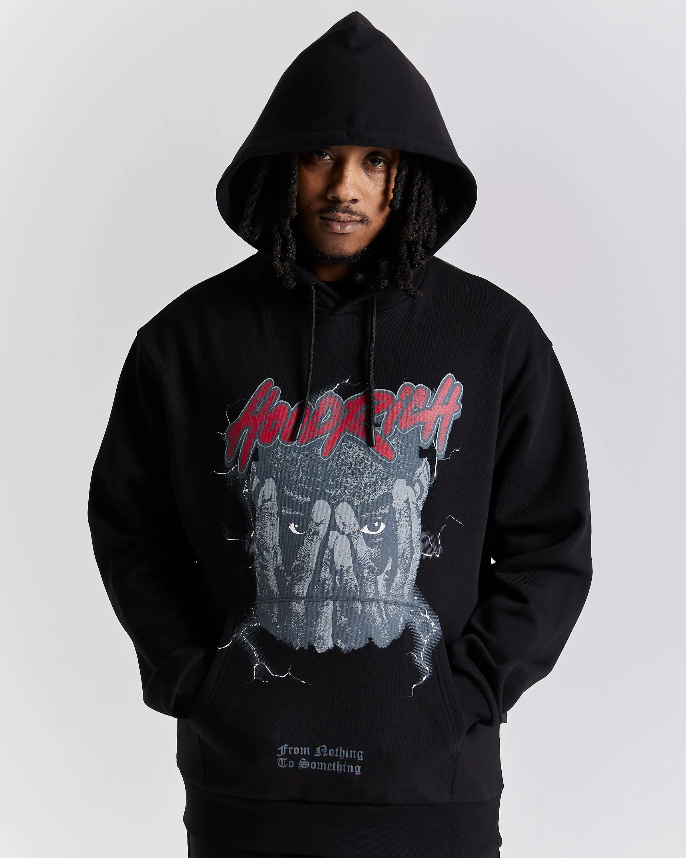 Inferno Oversized Hoodie - Black/Red sold by Hoodrich