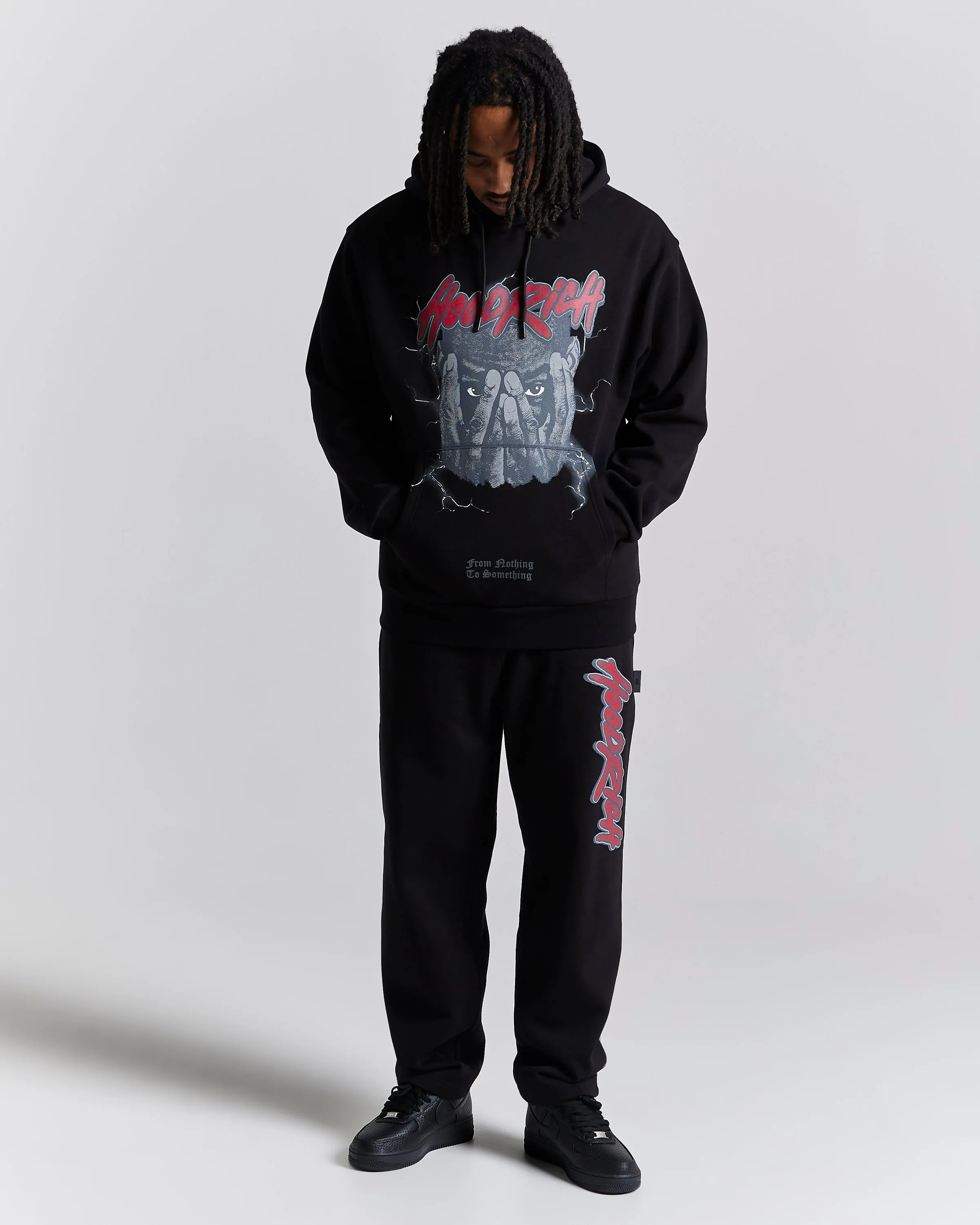 Inferno Oversized Hoodie - Black/Red sold by Hoodrich product image thumbnail 2
