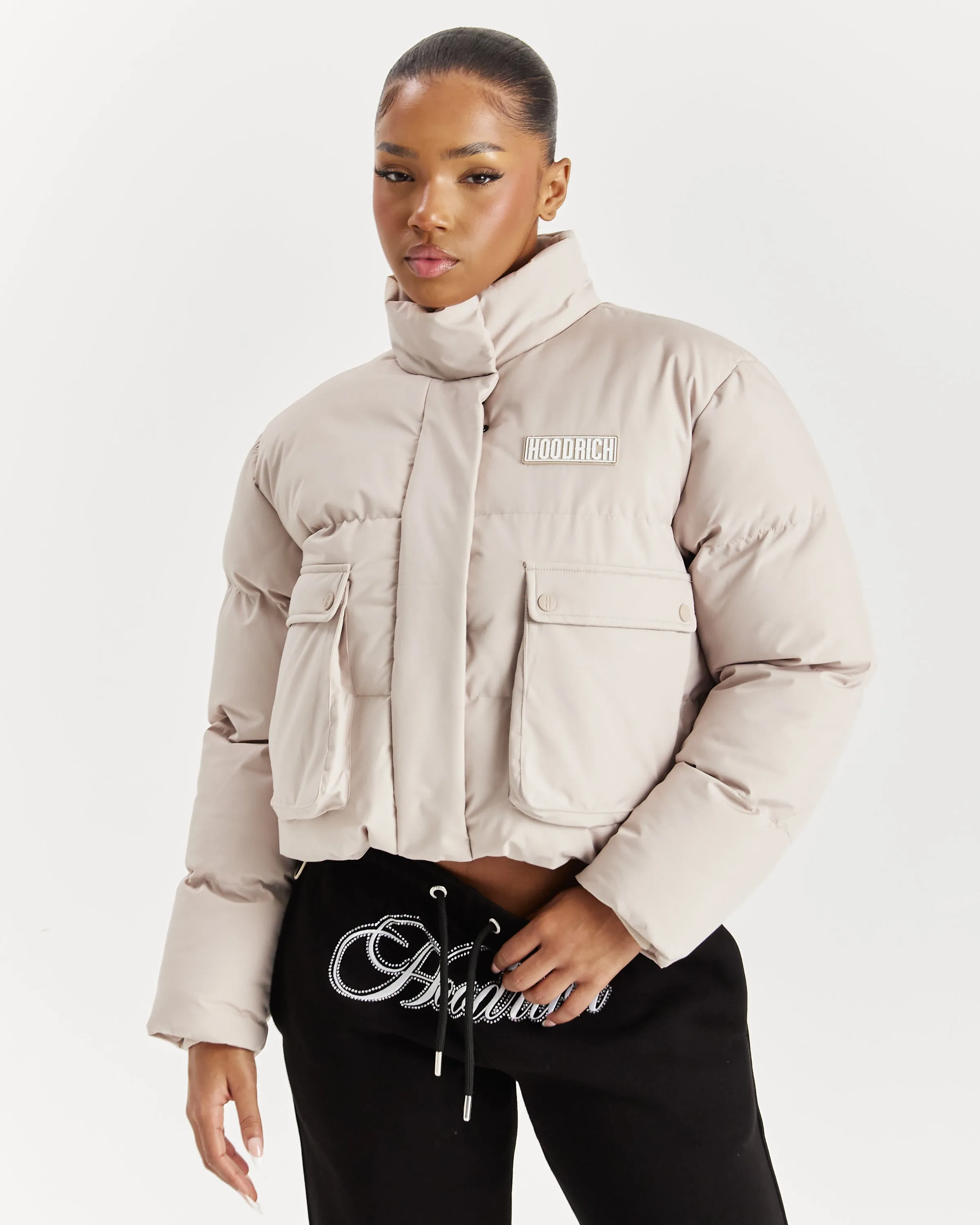 Mia Jacket - Beige/White sold by Hoodrich