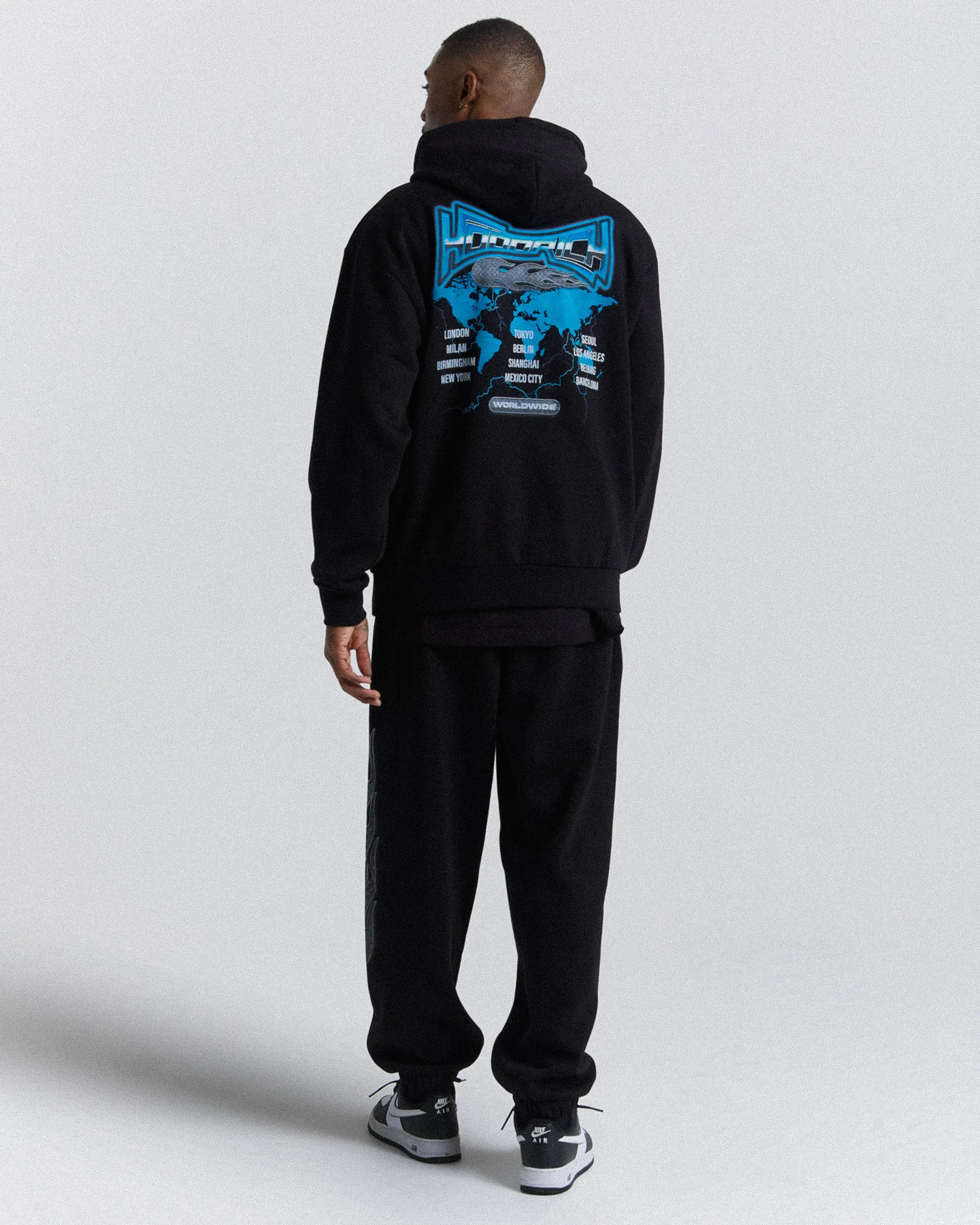 Worldwide Oversized Joggers - Black/White/Blue sold by Hoodrich product image thumbnail 3