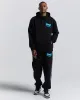 Worldwide Oversized Joggers - Black/White/Blue sold by Hoodrich