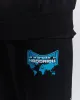 Worldwide Oversized Joggers - Black/White/Blue sold by Hoodrich