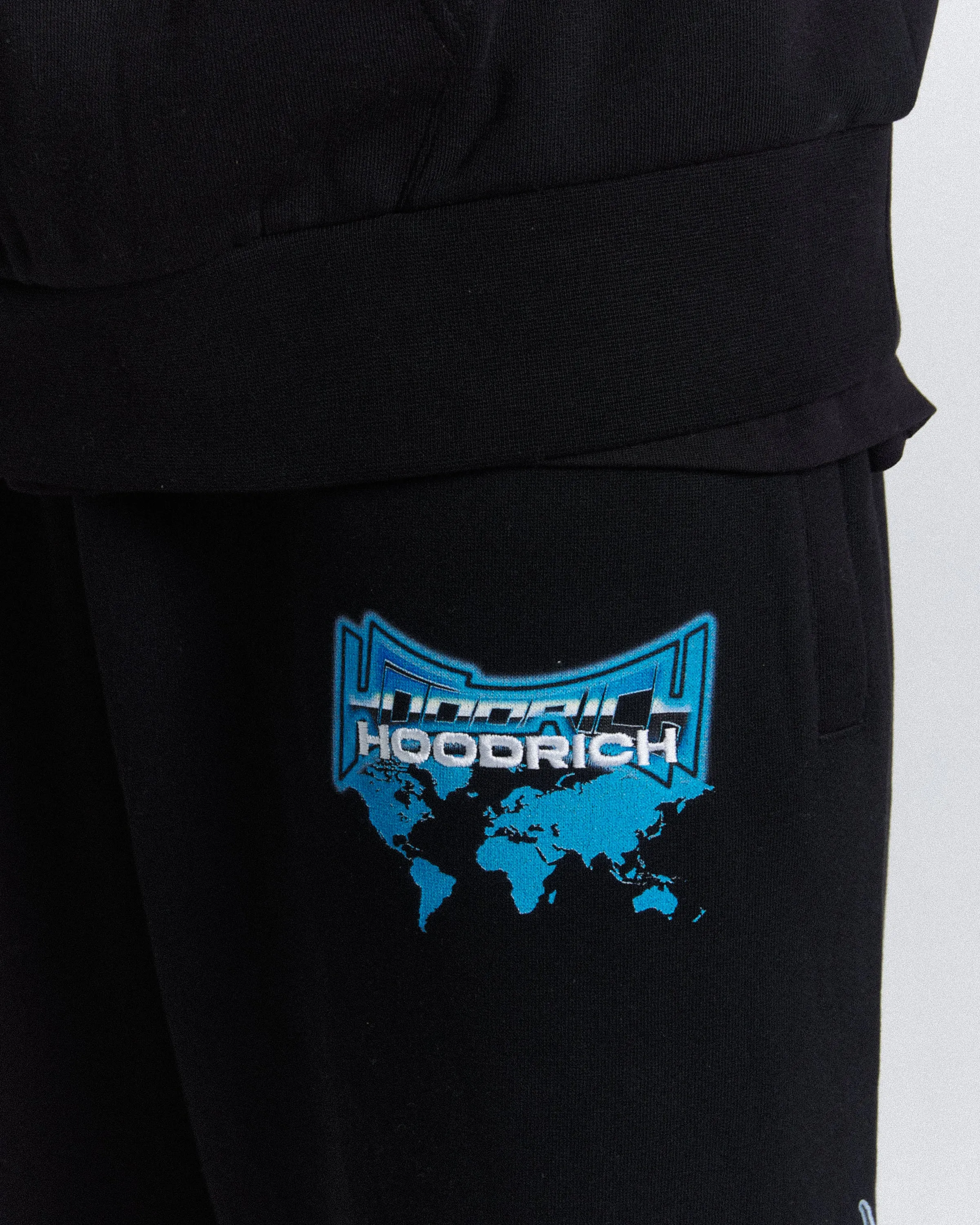Worldwide Oversized Joggers - Black/White/Blue sold by Hoodrich product image thumbnail 5