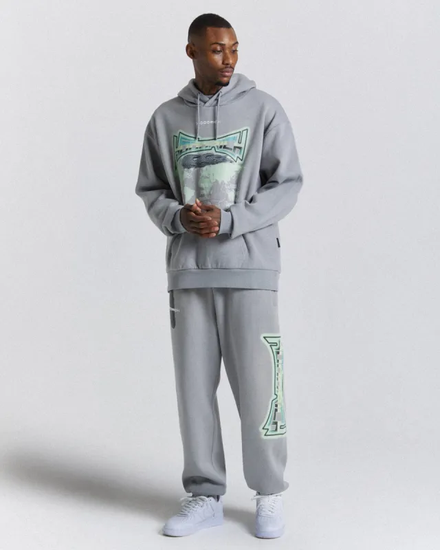 Worldwide Oversized Joggers - Grey/White/Green sold by Hoodrich