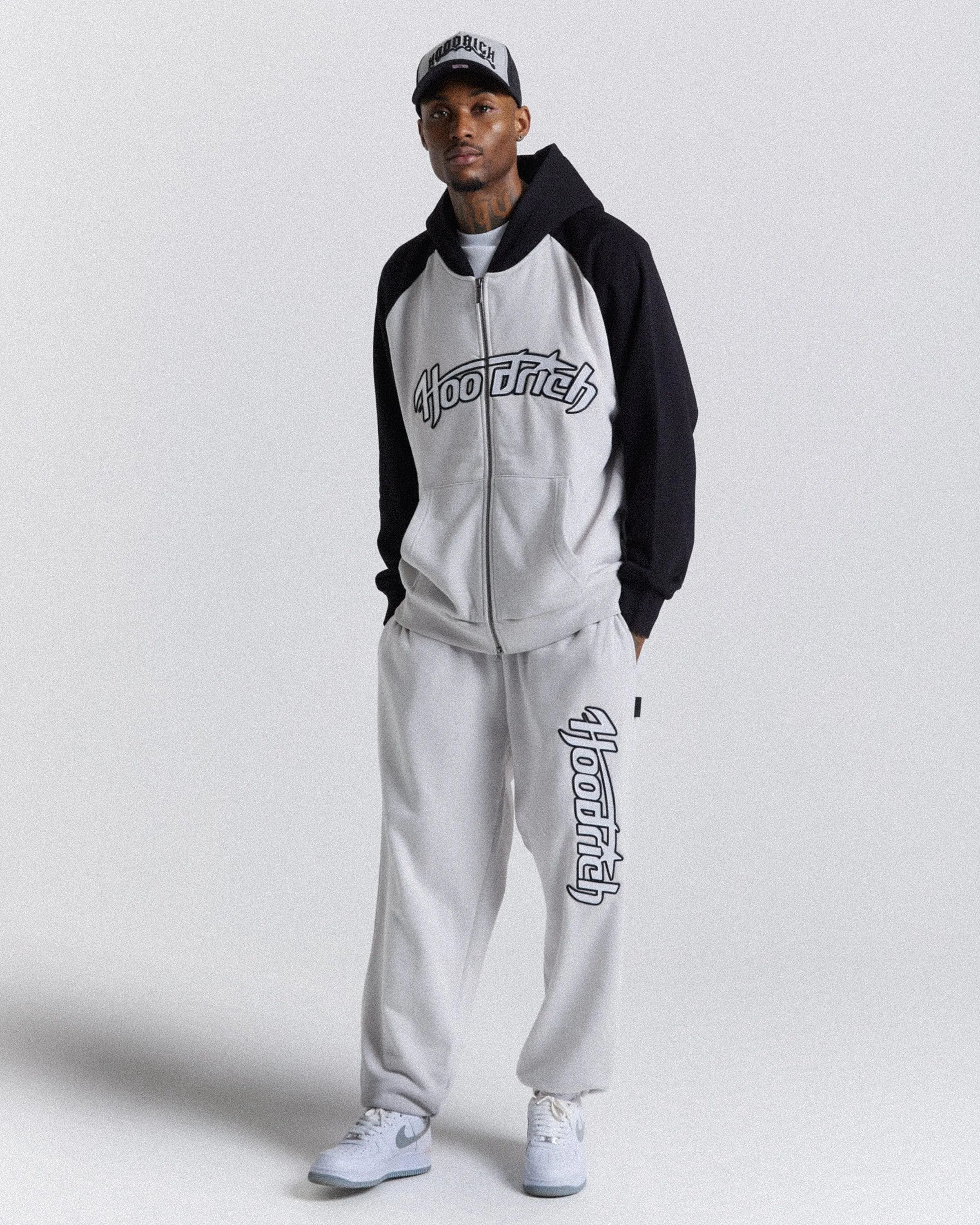 Galaxy Oversized Joggers - Grey/Black sold by Hoodrich