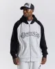 Galaxy Oversized Zip Hoodie - Grey/Black sold by Hoodrich