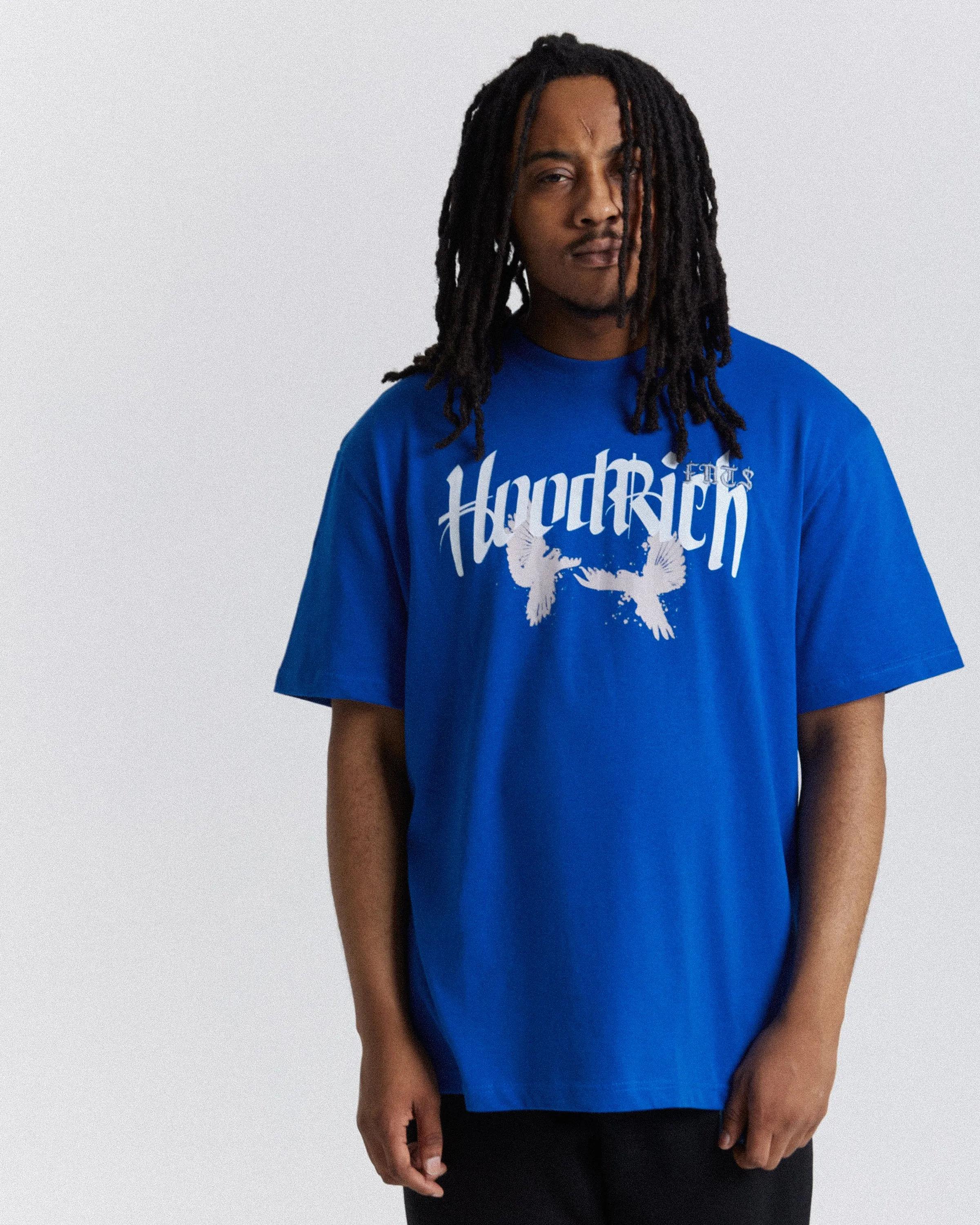 Rise Oversized T-Shirt - Blue/White/Grey sold by Hoodrich product image thumbnail 2