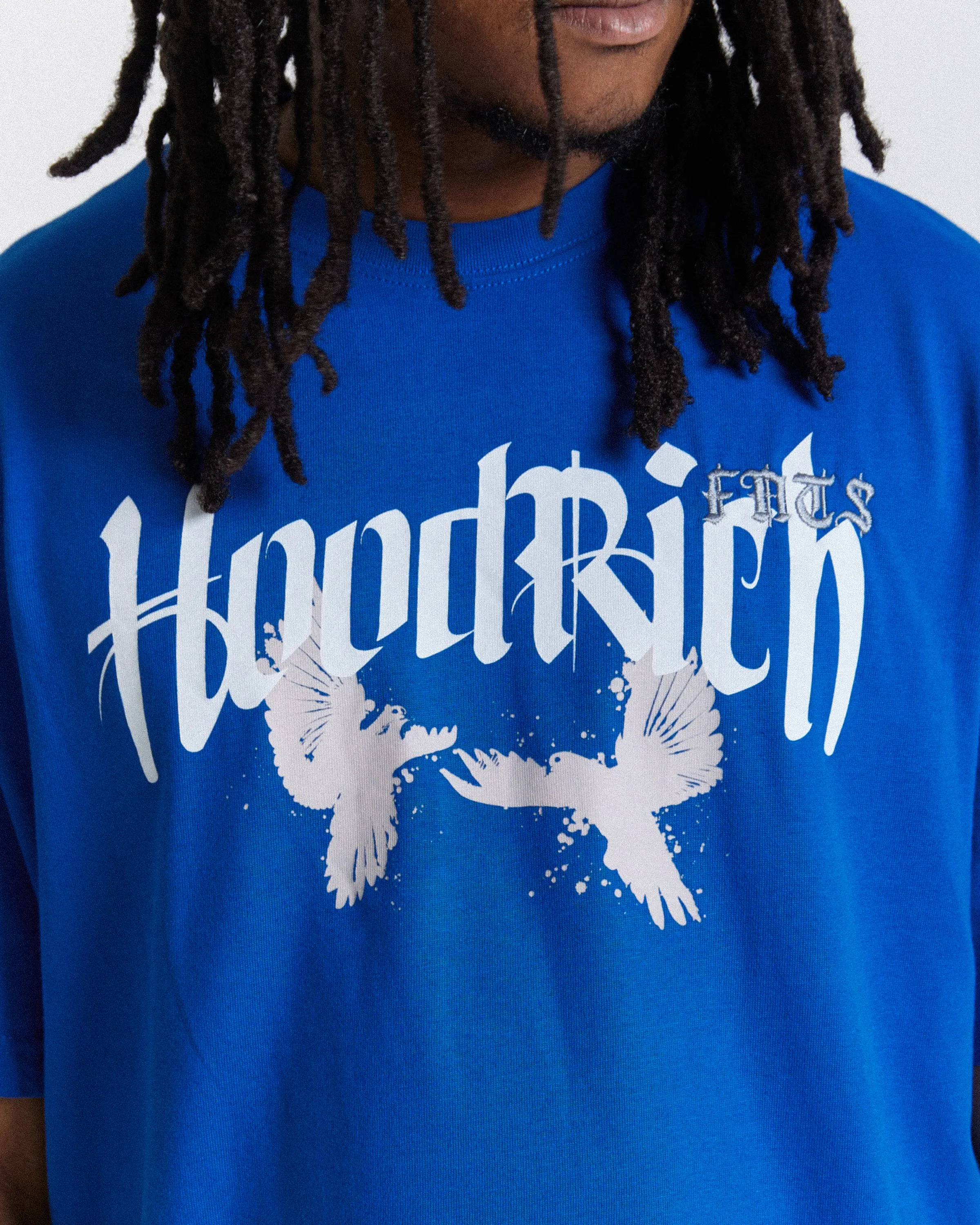 Rise Oversized T-Shirt - Blue/White/Grey sold by Hoodrich product image thumbnail 4