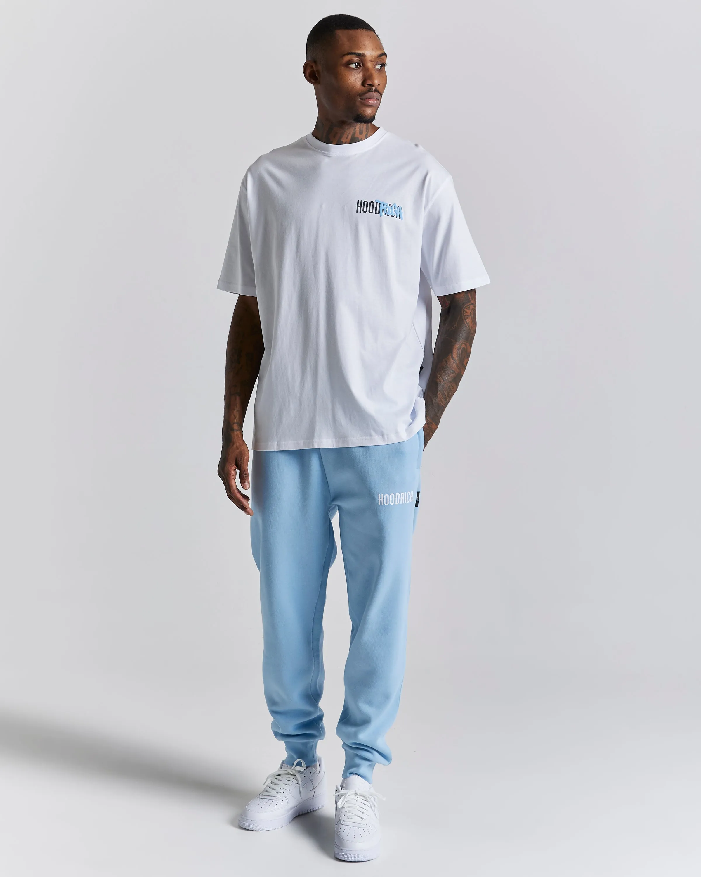 Damage T-Shirt - White/Grey/Blue sold by Hoodrich product image thumbnail 5