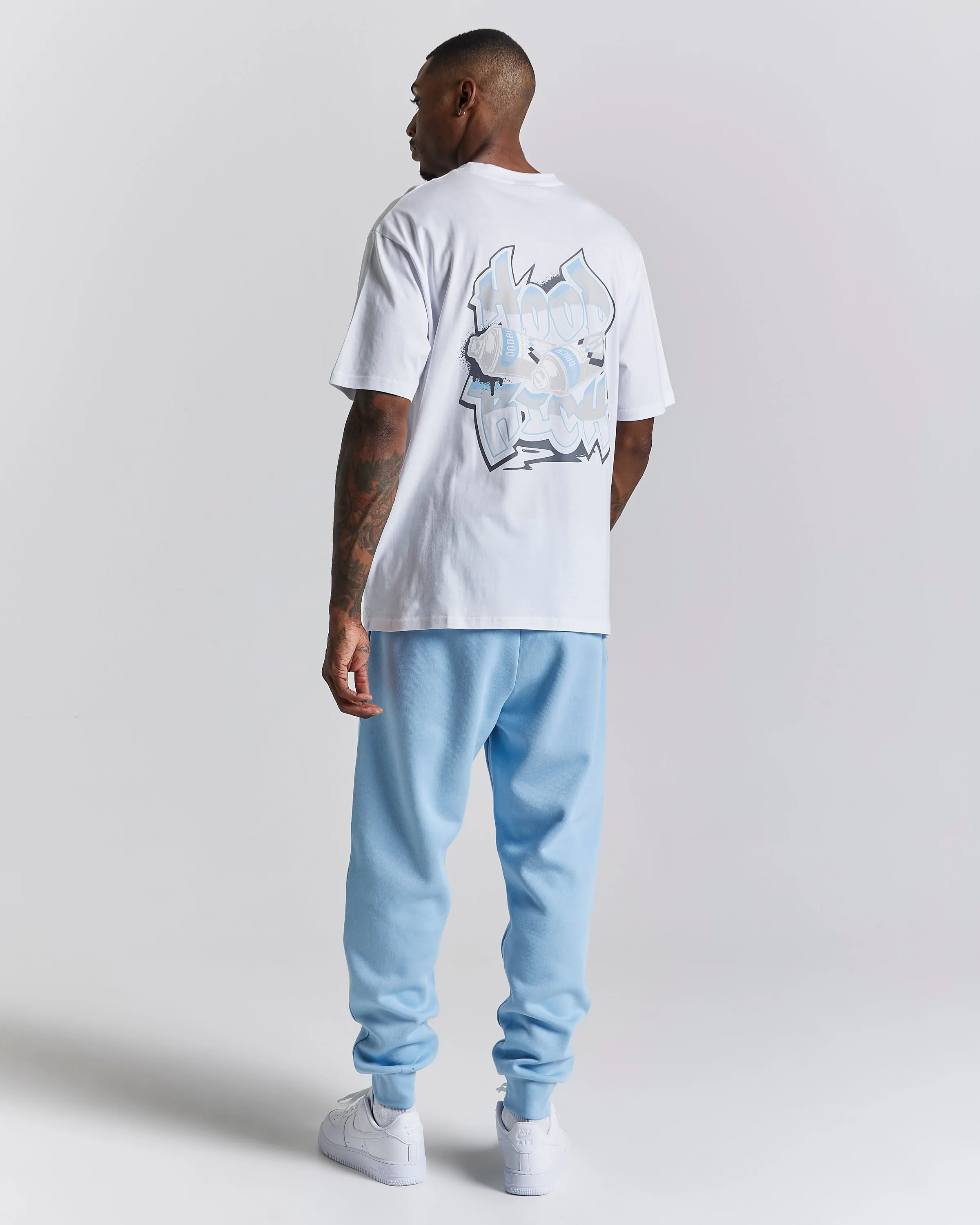 Damage T-Shirt - White/Grey/Blue sold by Hoodrich product image thumbnail 4