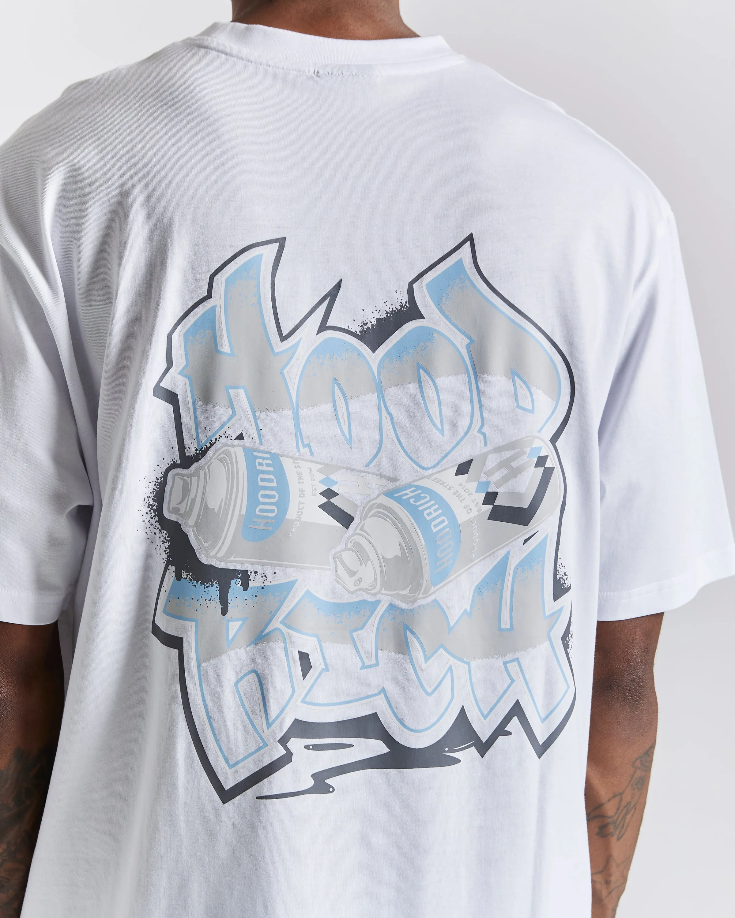 Damage T-Shirt - White/Grey/Blue sold by Hoodrich product image thumbnail 3