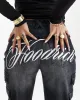 Script Cargo Relaxed Jeans - Black Wash sold by Hoodrich