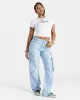 Script Cargo Relaxed Jeans - Light Blue sold by Hoodrich