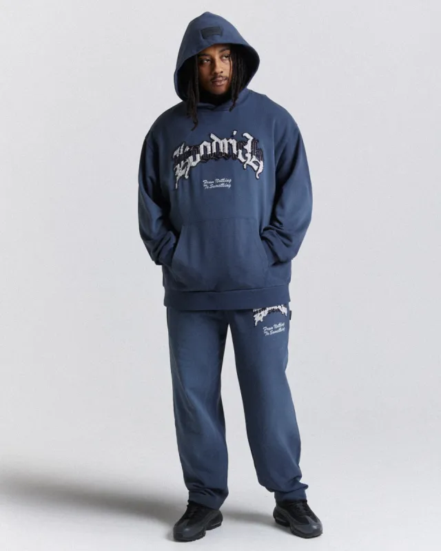 Ash Oversized Joggers - Blue/Grey sold by Hoodrich