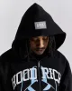 Obscure Oversized Zip Hoodie - Black/White/Blue sold by Hoodrich
