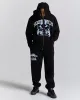 Obscure Oversized Zip Hoodie - Black/White/Blue sold by Hoodrich