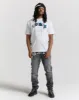 Shadow Jeans - Black/White/Blue sold by Hoodrich