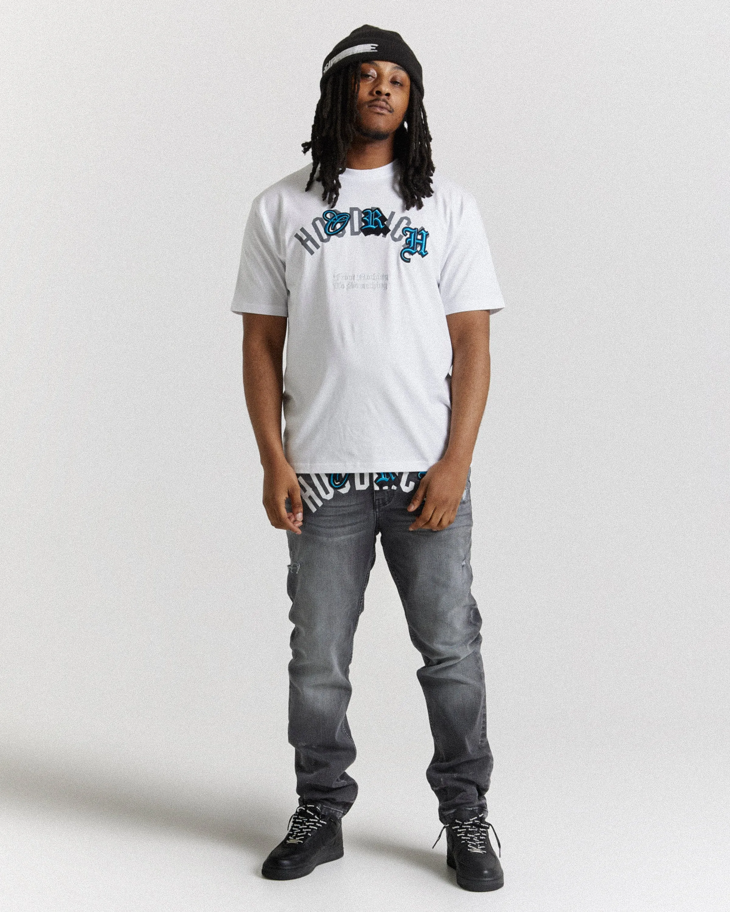 Shadow Jeans - Black/White/Blue sold by Hoodrich product image thumbnail 4