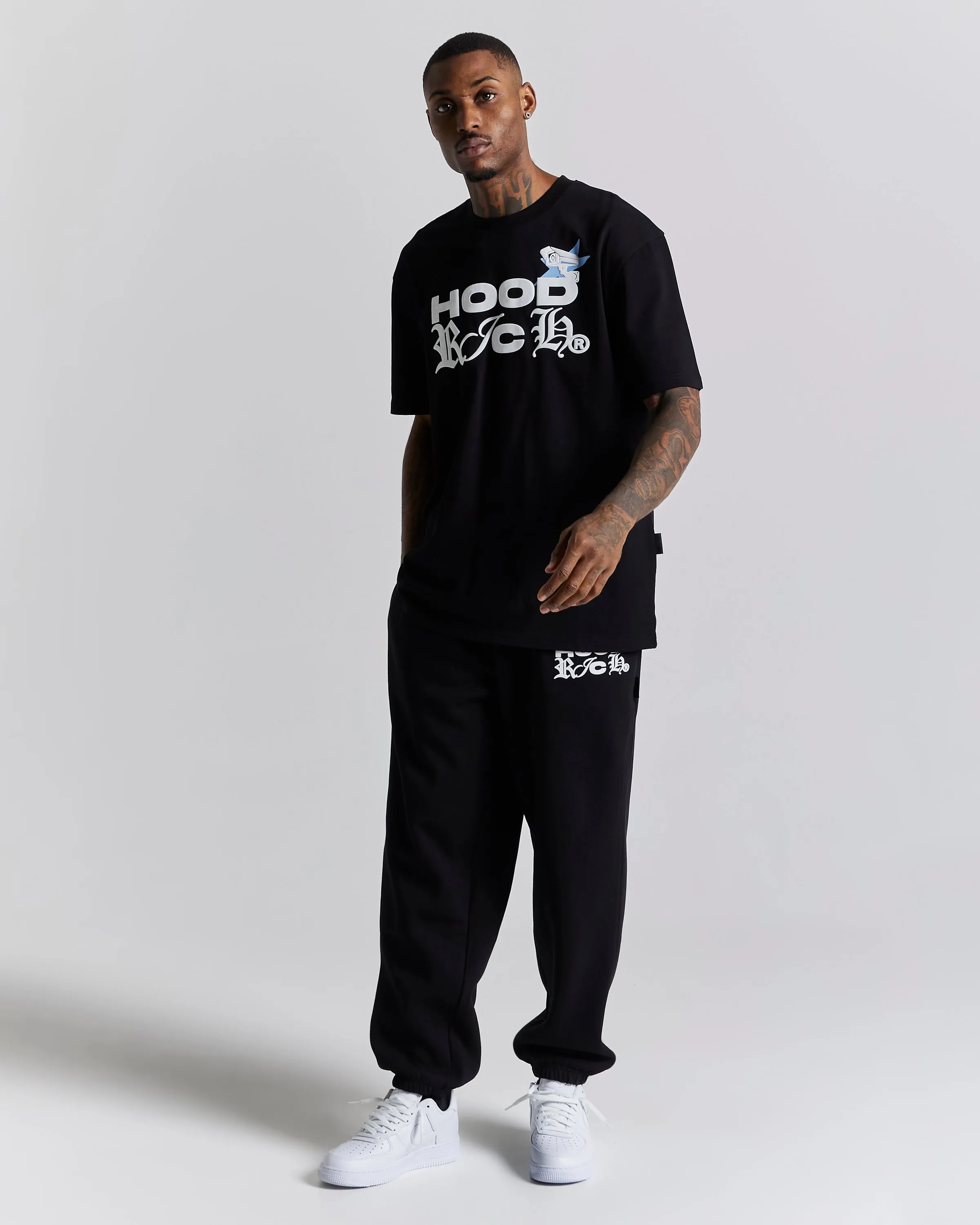 Surveillance Oversized T-Shirt - Black/White/Blue sold by Hoodrich product image thumbnail 3