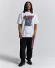Inferno Oversized T-Shirt - White/Grey/Red sold by Hoodrich
