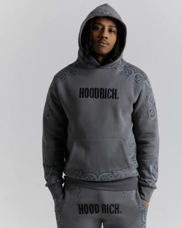 Motif Hoodie - Dark Grey/Black sold by Hoodrich