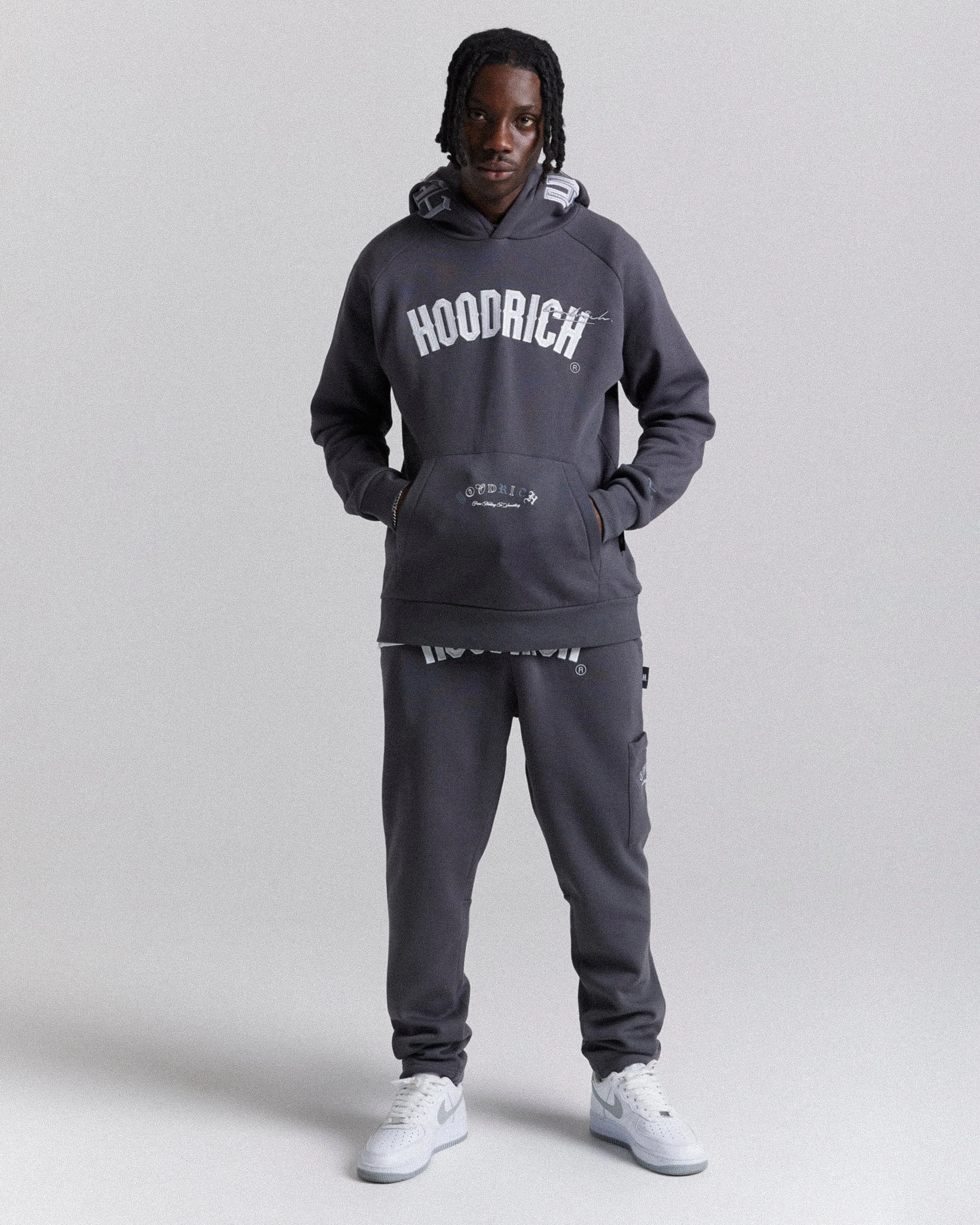 Heat Hoodie - Grey/White sold by Hoodrich product image thumbnail 5