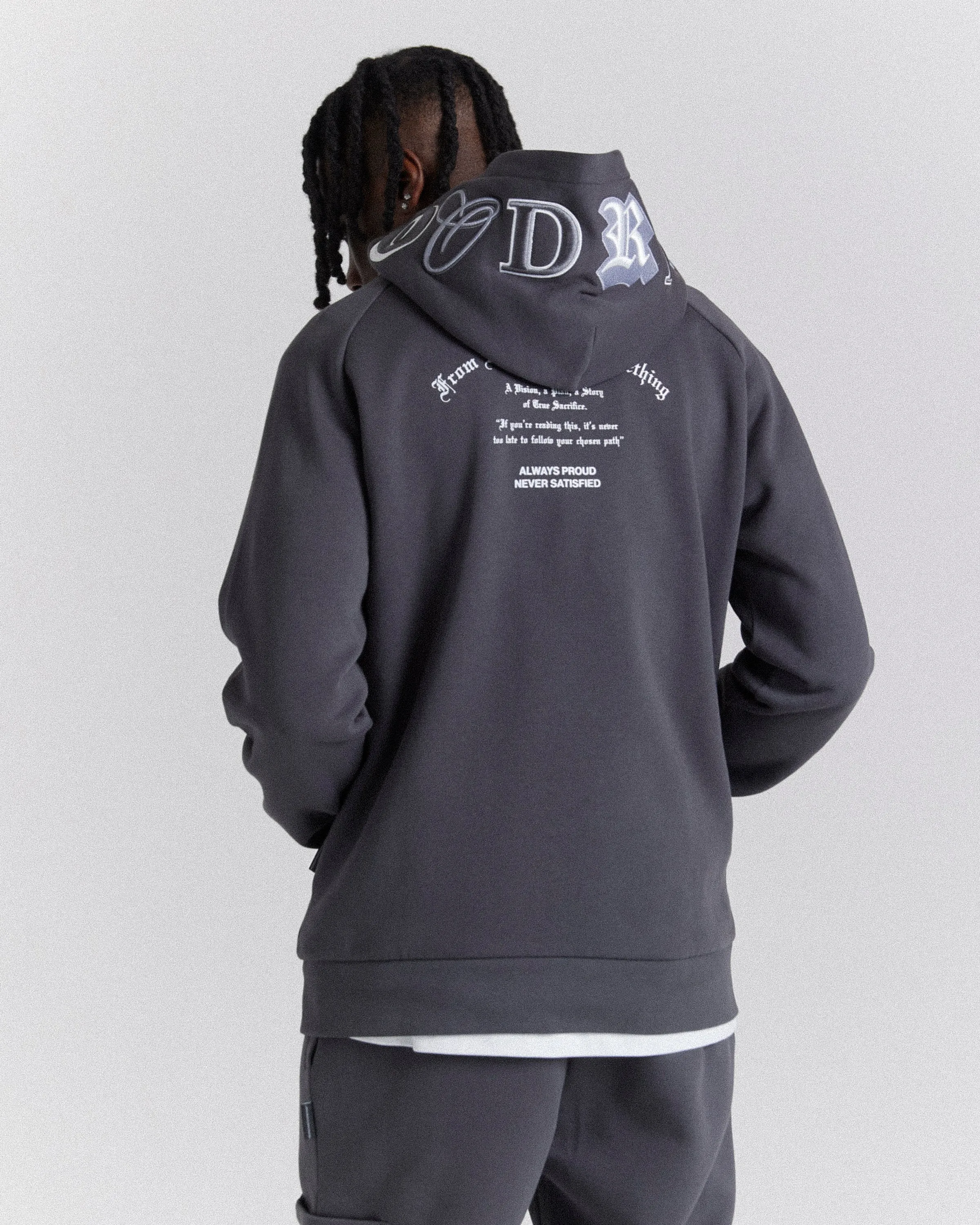 Heat Hoodie - Grey/White sold by Hoodrich product image thumbnail 3