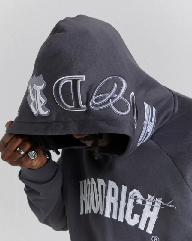 Heat Hoodie - Grey/White sold by Hoodrich