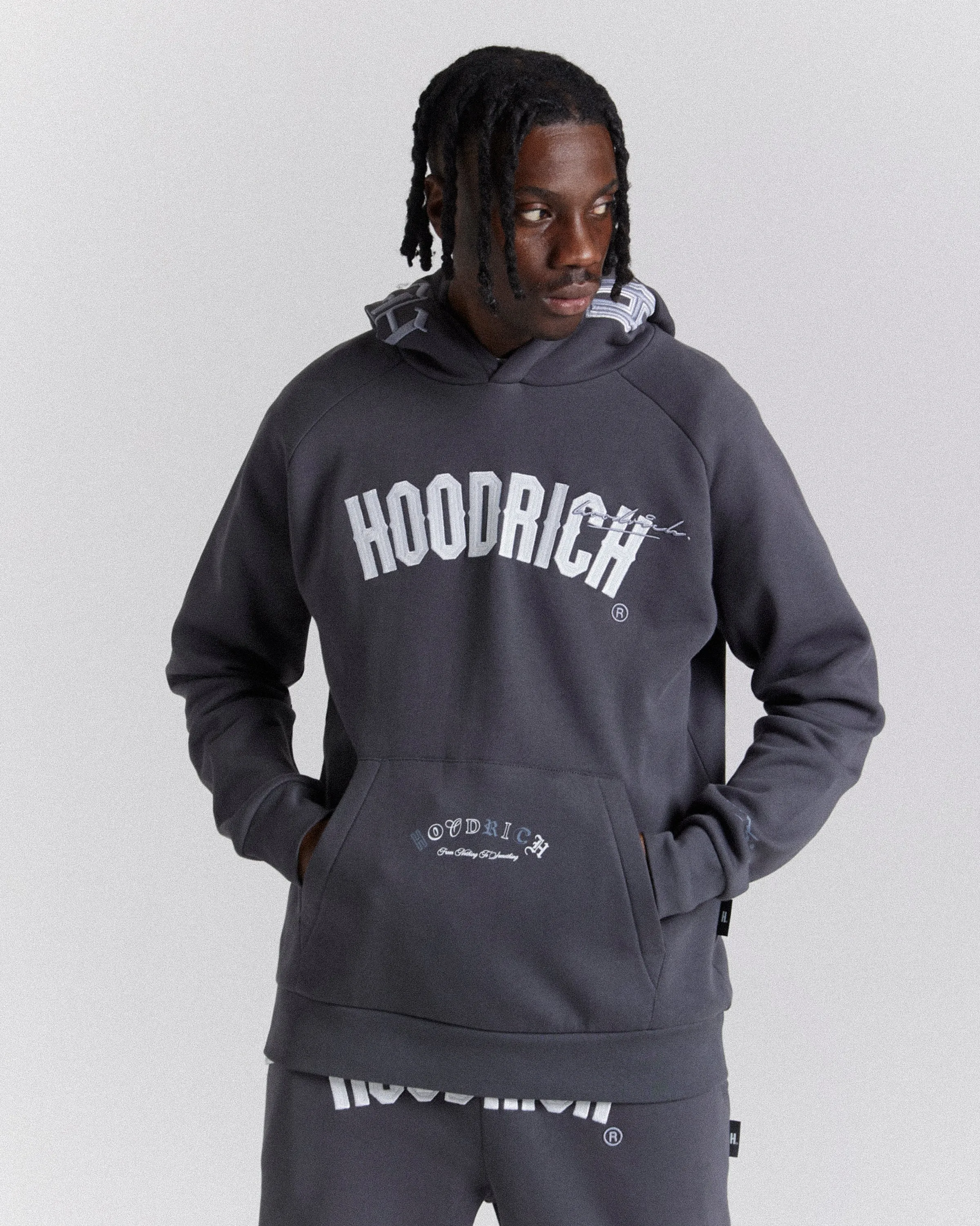 Heat Hoodie - Grey/White sold by Hoodrich product image thumbnail 2