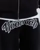 Galaxy Oversized Open Hem Jogger - Black/White sold by Hoodrich