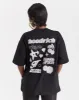 Jewel Oversized T-Shirt - Black/Pink sold by Hoodrich