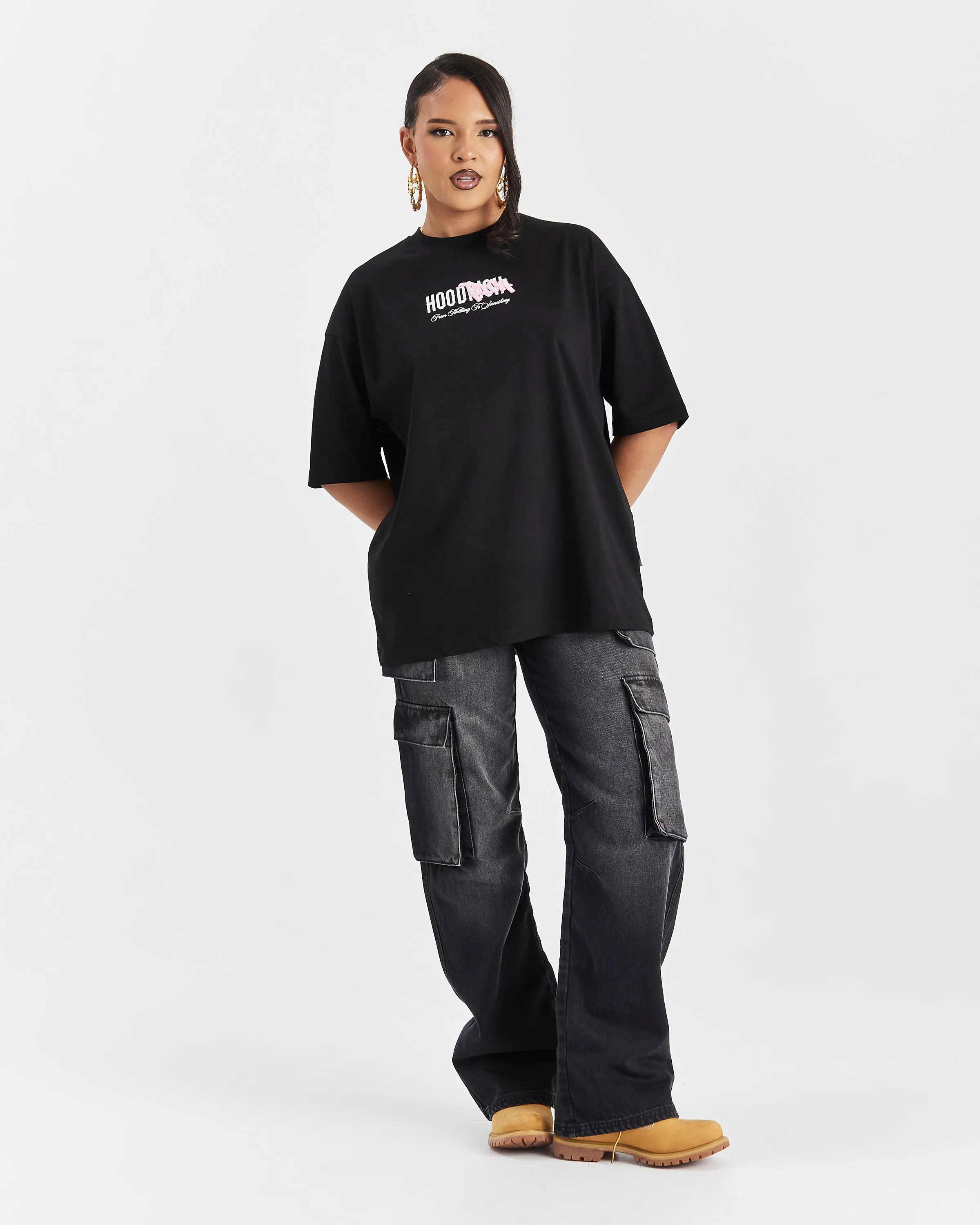 Urban Oversized T-Shirt - Black/White/Pink sold by Hoodrich product image thumbnail 5
