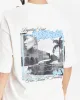 Urban Oversized T-Shirt - Cream/Black/Blue sold by Hoodrich