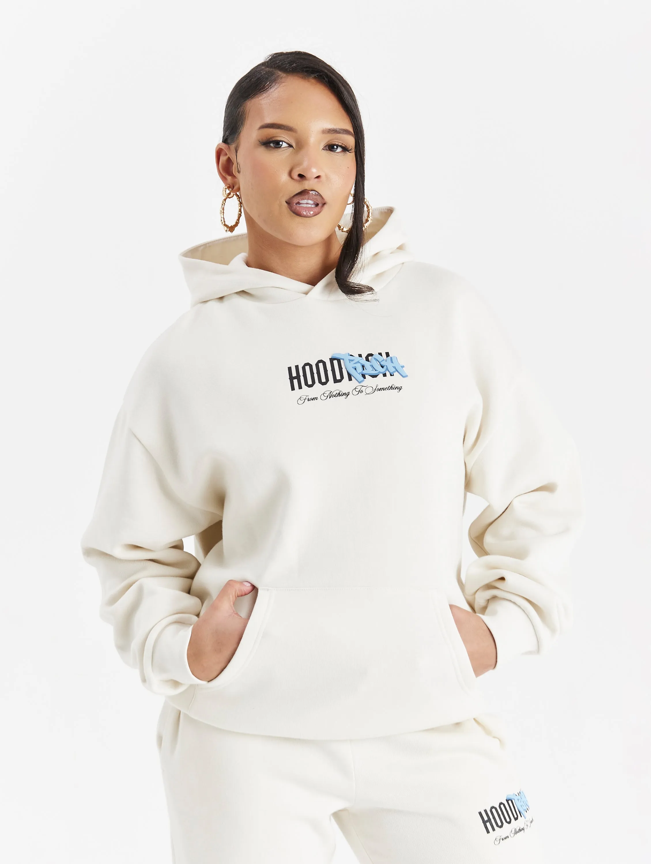 Urban Oversized Hoodie - Cream/Black/Blue sold by Hoodrich product image thumbnail 2