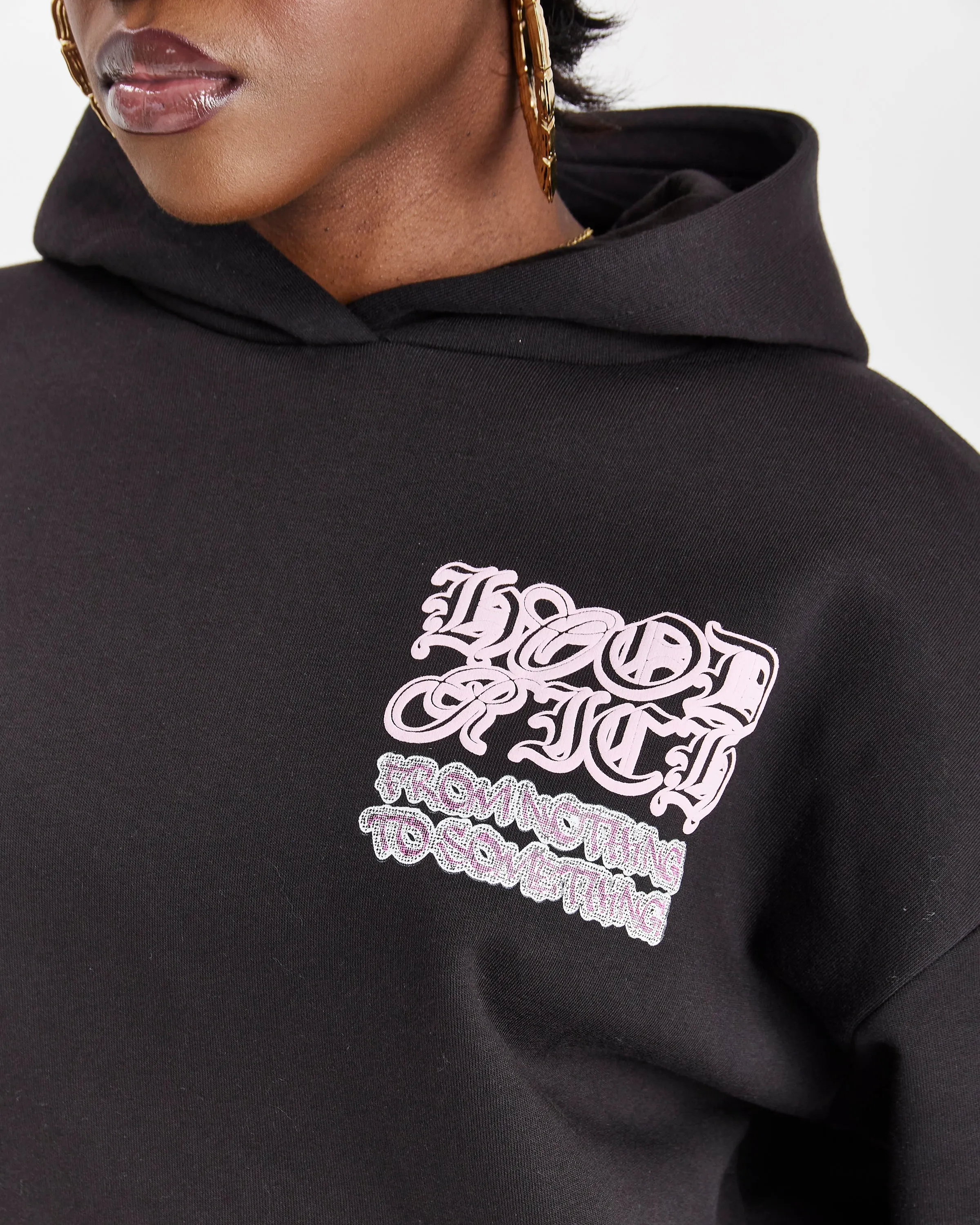 Jewel Oversized Hoodie - Black/Pink sold by Hoodrich product image thumbnail 5