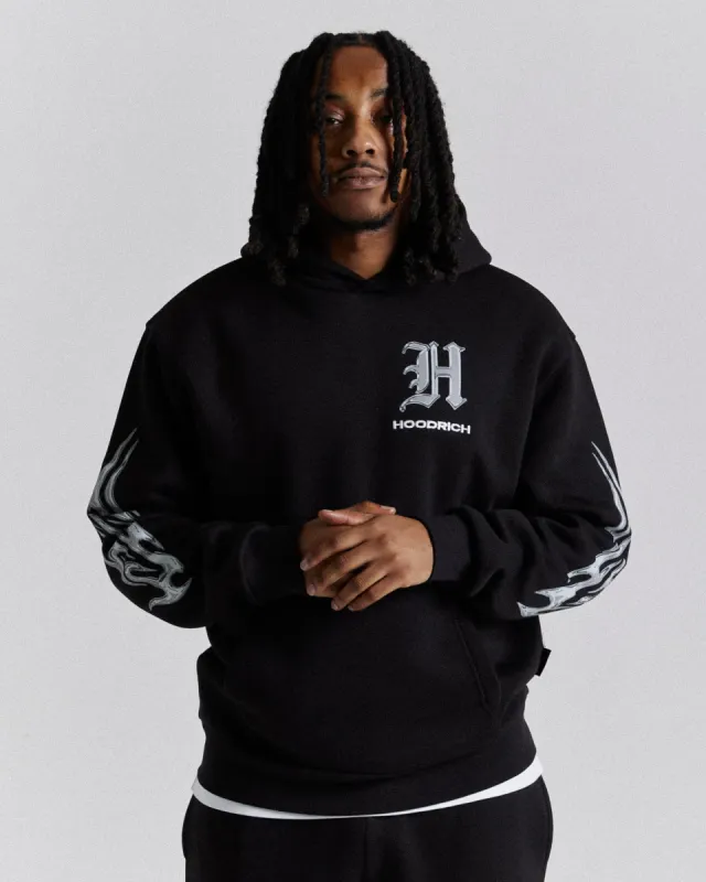 Tribal Oversized Hoodie - Black/White/Grey sold by Hoodrich