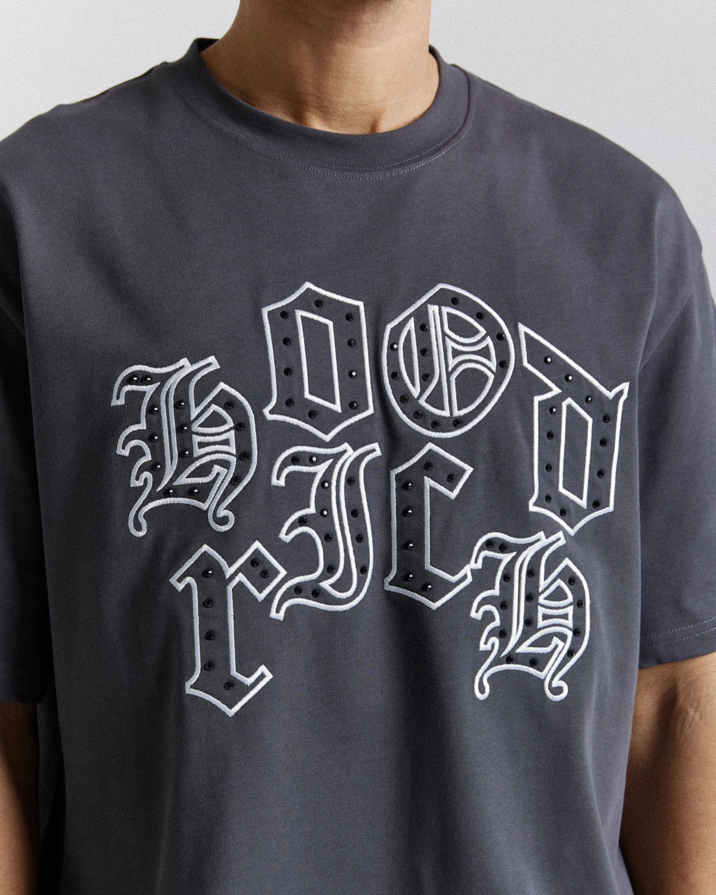 Crown Oversized T-Shirt - Grey/White/Black sold by Hoodrich product image thumbnail 2