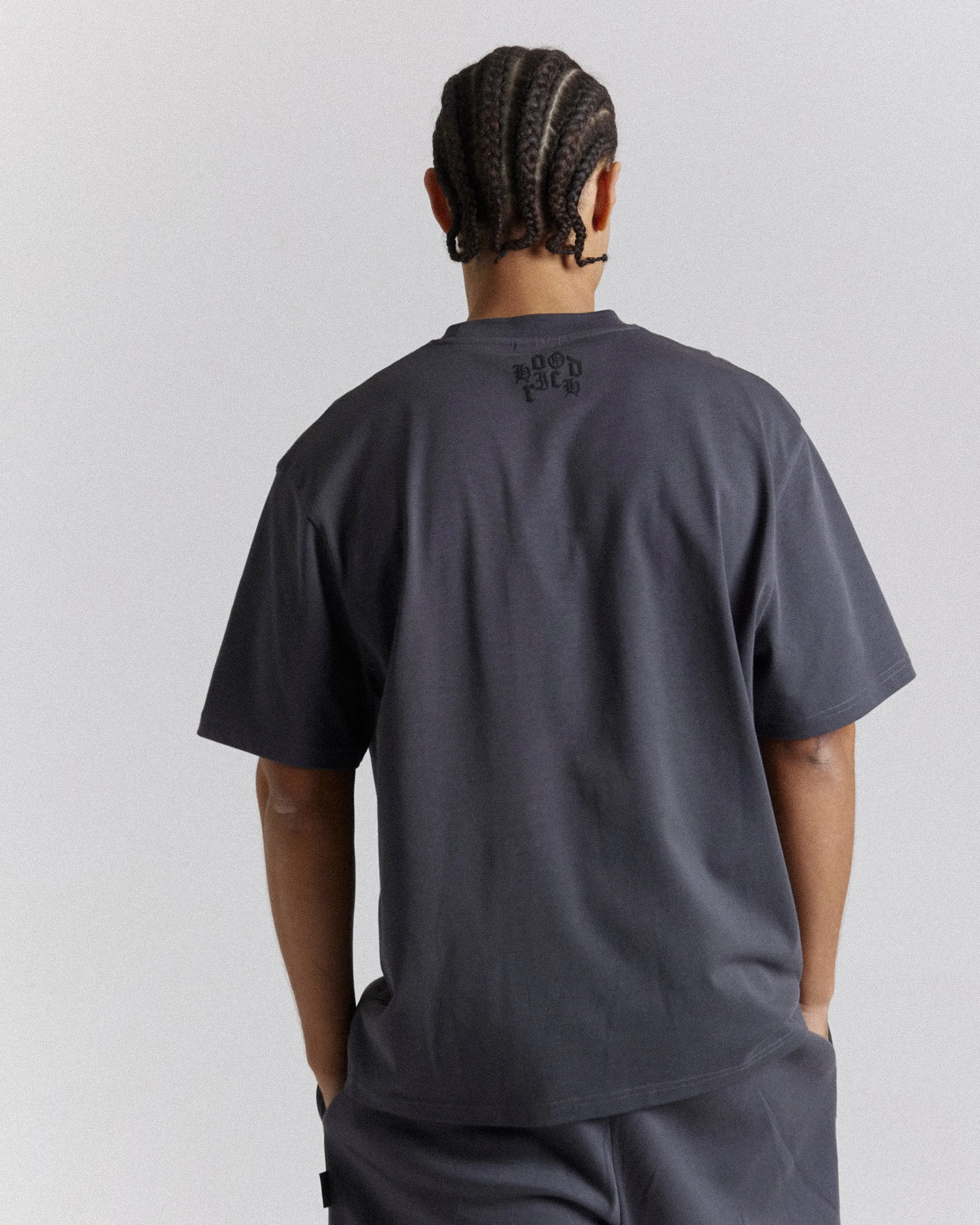 Crown Oversized T-Shirt - Grey/White/Black sold by Hoodrich product image thumbnail 3