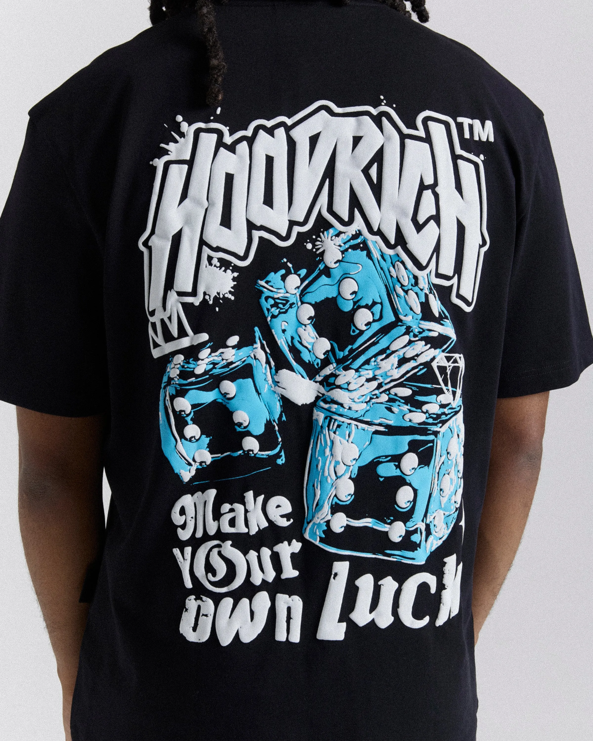 Fortune Oversized T-Shirt - Black/White/Blue sold by Hoodrich product image thumbnail 2