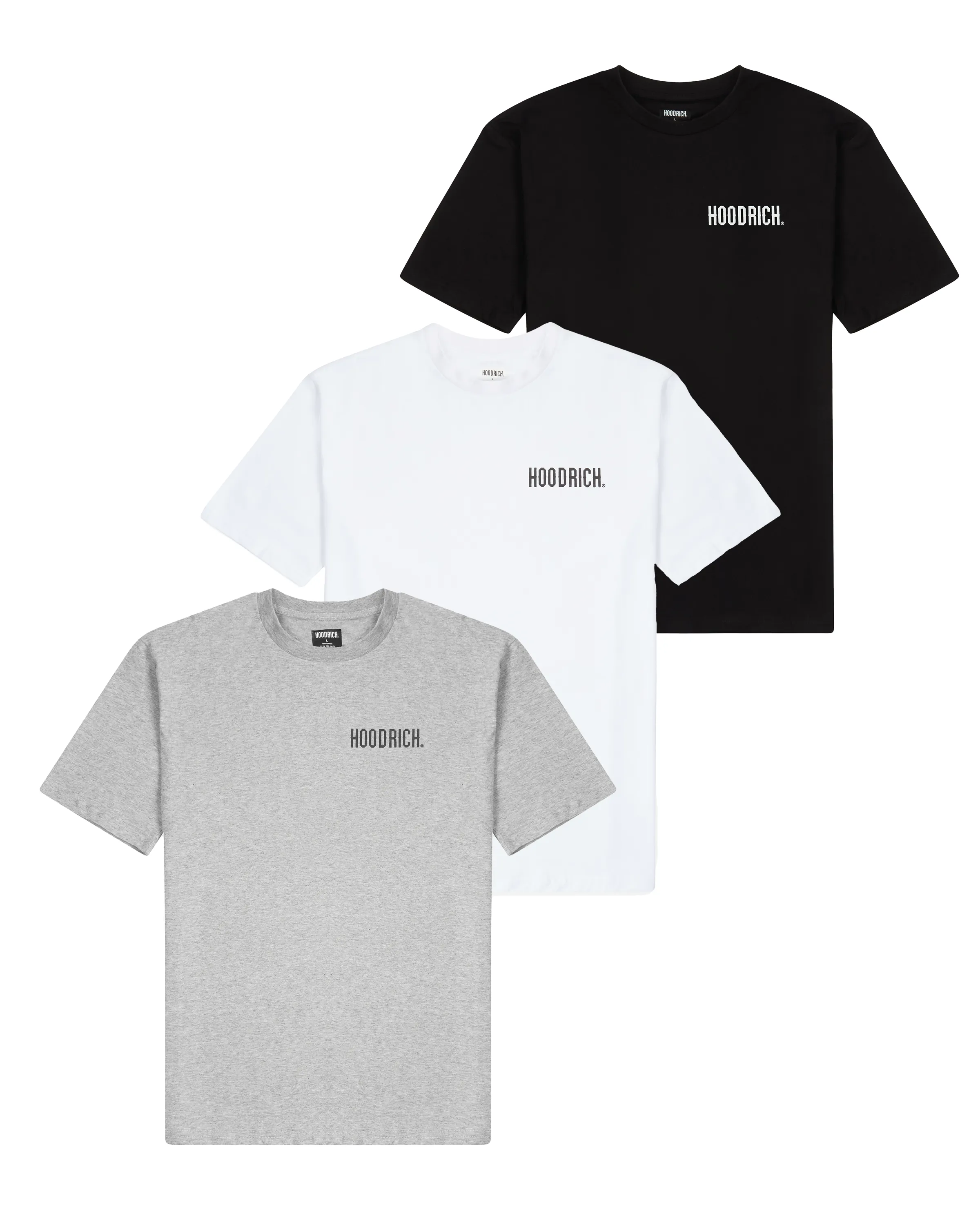 OG Core 3 Pack T-Shirts - Black/White/Grey sold by Hoodrich
