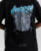 Inferno Oversized T-Shirt  - Black/Blue sold by Hoodrich