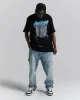 Inferno Oversized T-Shirt  - Black/Blue sold by Hoodrich