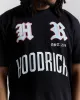 Menace Oversized T-Shirt - Black/White/Red sold by Hoodrich