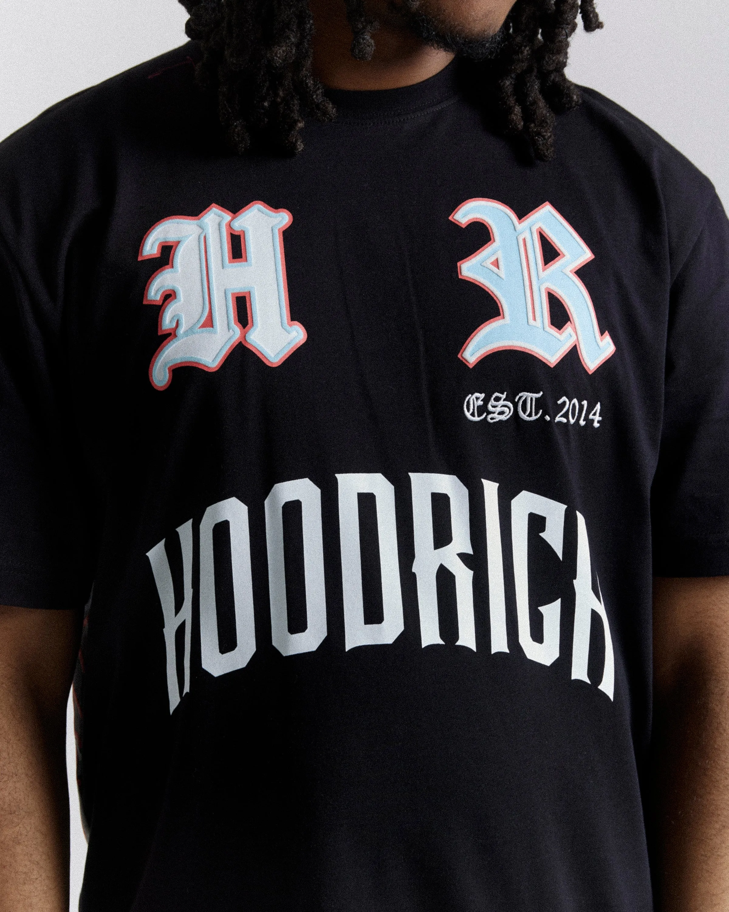 Menace Oversized T-Shirt - Black/White/Red sold by Hoodrich product image thumbnail 4