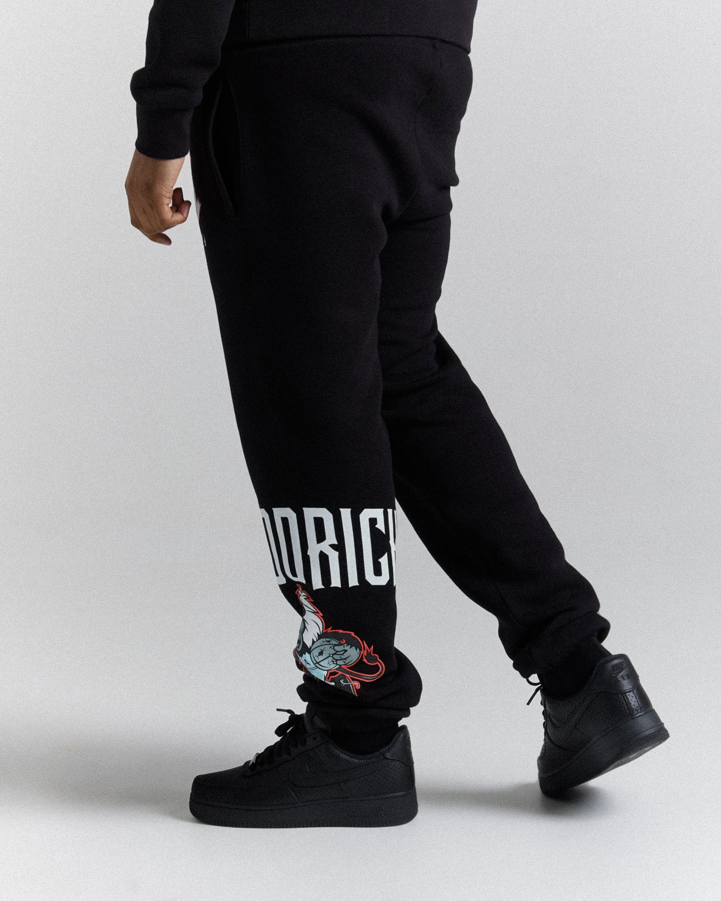 Menace Jogger - Black/White/Red sold by Hoodrich product image thumbnail 2