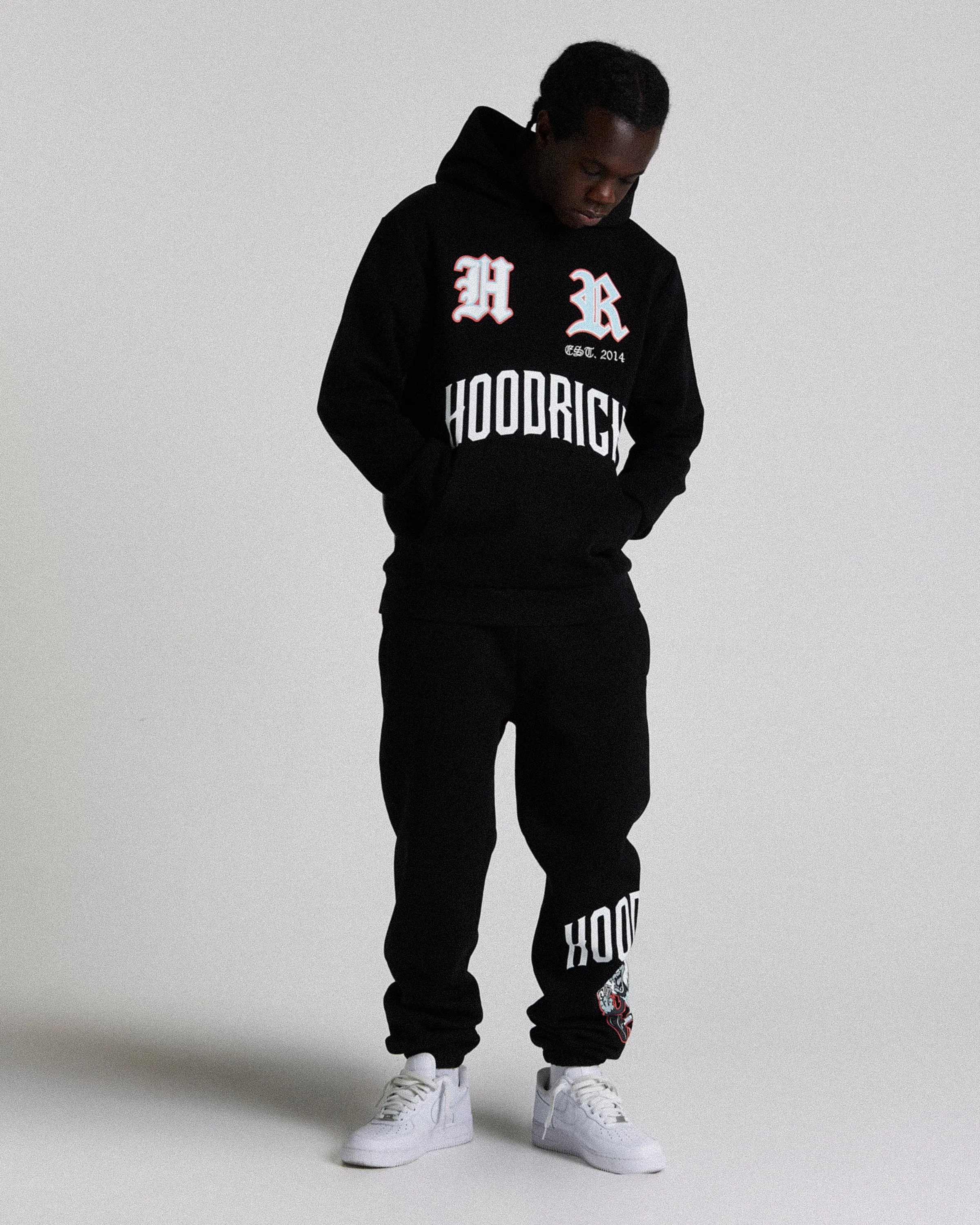 Menace Hoodie - Black/White/Red sold by Hoodrich product image thumbnail 3