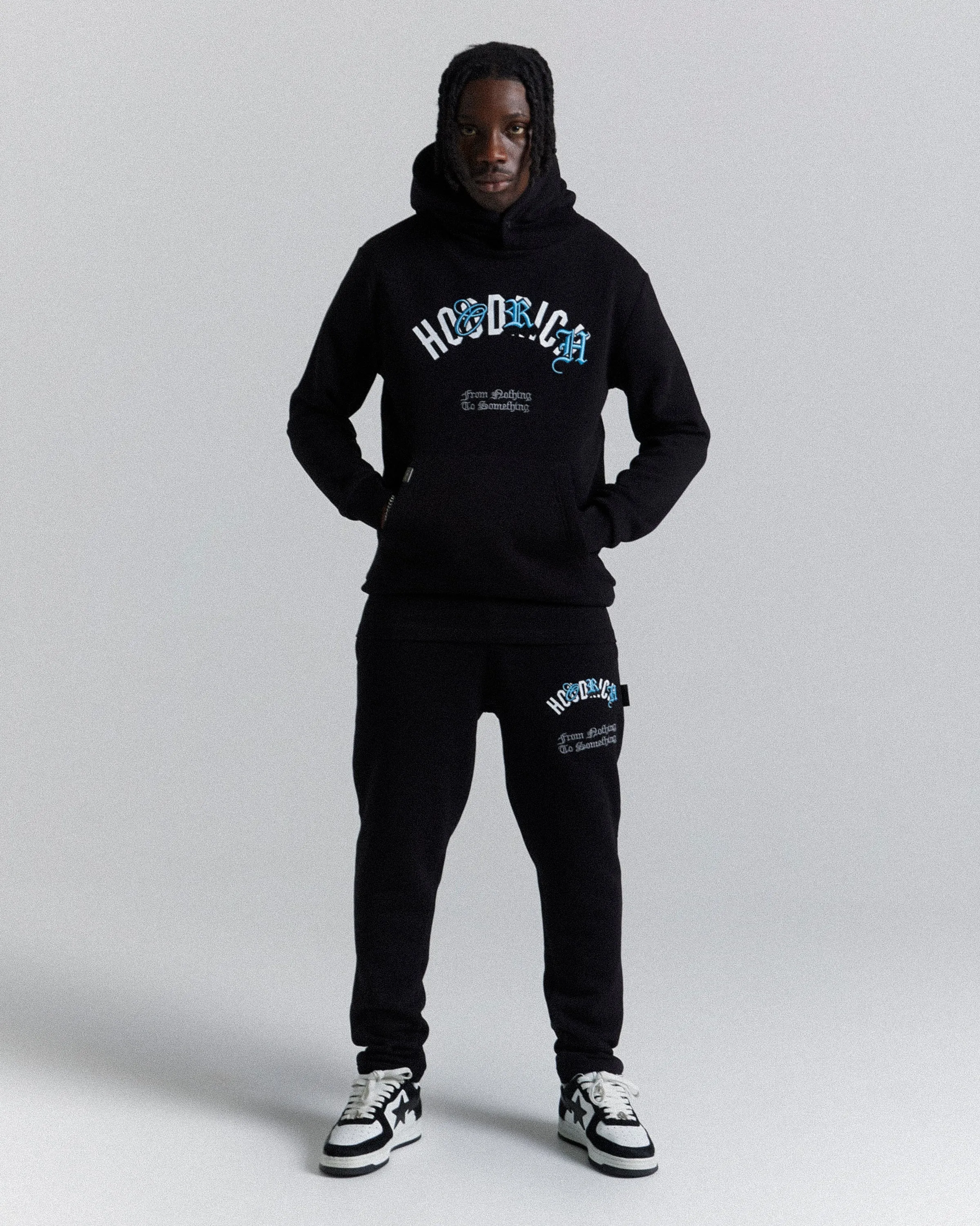 Shadow Hoodie - Black/White/Blue sold by Hoodrich product image thumbnail 4