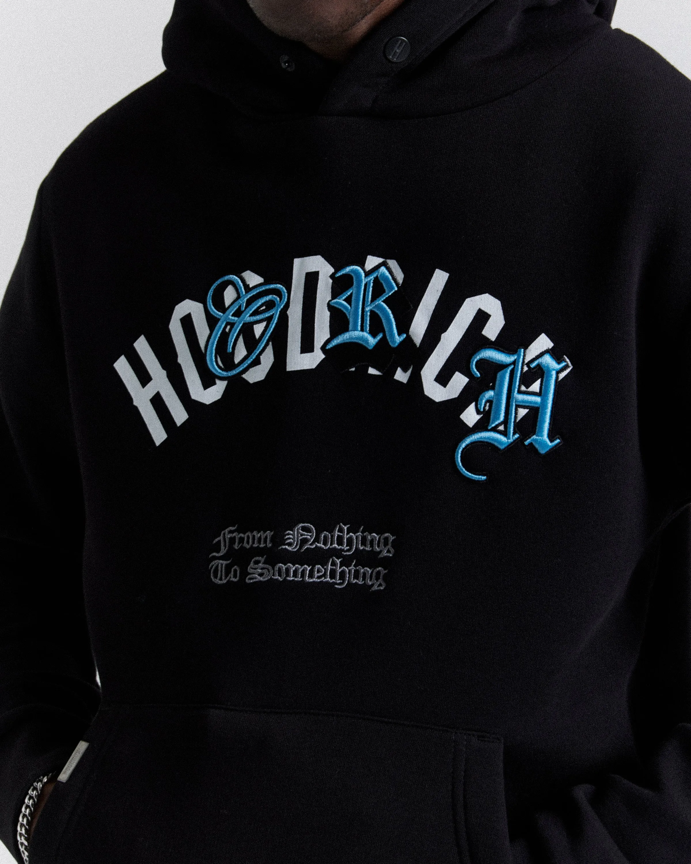Shadow Hoodie - Black/White/Blue sold by Hoodrich product image thumbnail 3