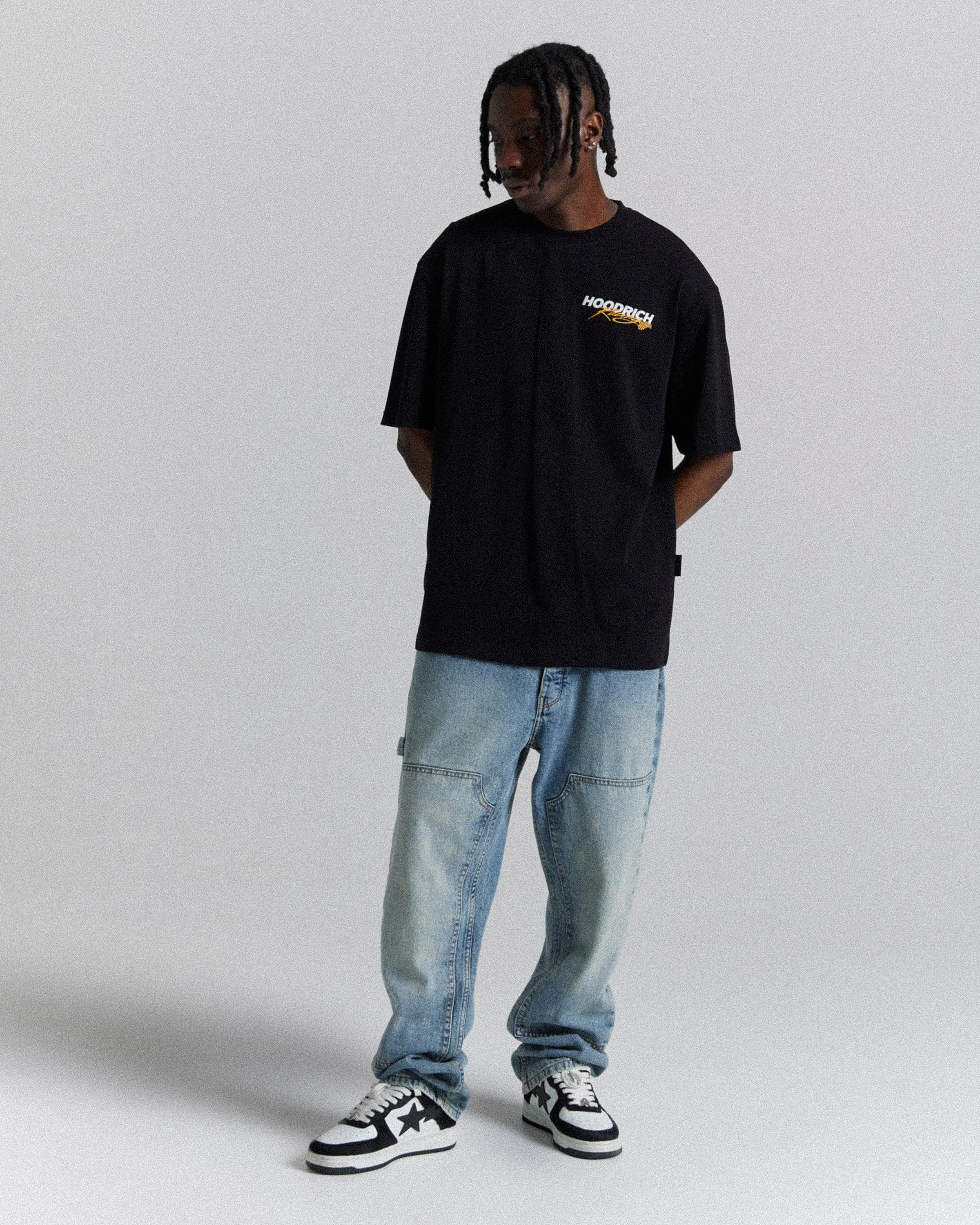 Racer Oversized T-Shirt - Black/White/Multi sold by Hoodrich product image thumbnail 5